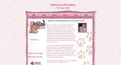 Desktop Screenshot of bellalindapetsitting.com